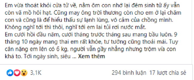 Vợ băng huyết trên bàn sinh chồng nhất quyết không cho mổ còn bảo tuyên bố giữ còn đẻ tiếp” nhưng tình huống xảy ra phía sau mới khiến anh sững sờ-1