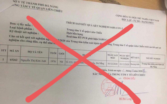Đà Nẵng: Nữ điều dưỡng sửa, phát tán kết quả xét nghiệm Covid-19 của đồng nghiệp lên mạng xã hội-1