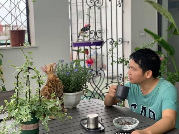 Khu vườn nhỏ xanh mướt, sai trĩu quả trên sân thượng của Ông hoàng nhạc đỏ Trọng Tấn-5