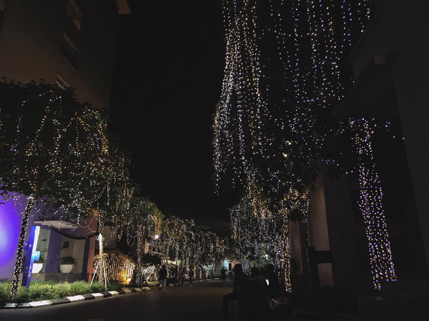 Trường con nhà giàu ĐH Thăng Long lại trang trí Giáng sinh đẹp mê hồn, đố trường nào làm lại-3