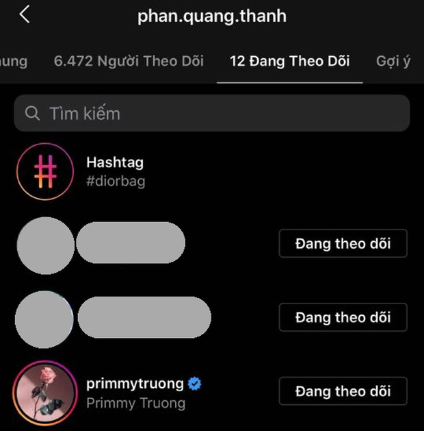 Phan Thành âm thầm follow Primmy Trương hậu đám hỏi, tầm này thì không còn gì phải giấu nữa rồi-1