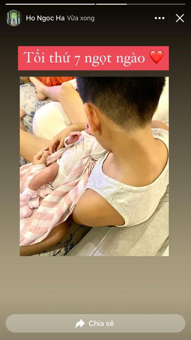 Chỉ đăng 1 bức ảnh cuối tuần, Hà Hồ đã hé lộ được luôn thái độ của Subeo đối với 2 em sinh đôi-1