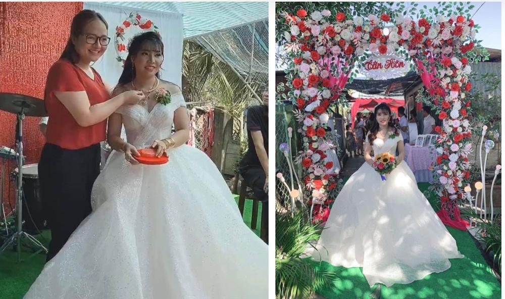Phượng Thị Nở chính thức lên xe hoa lần 2, nhan sắc hậu dao kéo trong bộ váy cô dâu khiến nhiều người bất ngờ-3
