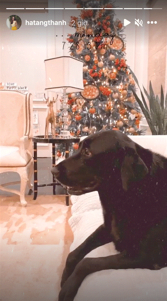 Lạc vào không gian sang chảnh nhà Tăng Thanh Hà mùa Giáng sinh, thoáng qua mấy giây đủ thấy sự giàu có-2