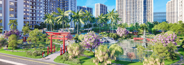 Độc đáo bộ đôi vườn Nhật đẳng cấp ở The Origami-3