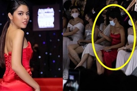 Cô gái mặc váy đỏ, không được mời vẫn ngồi ghế VIP ở show Đỗ Long là ai?