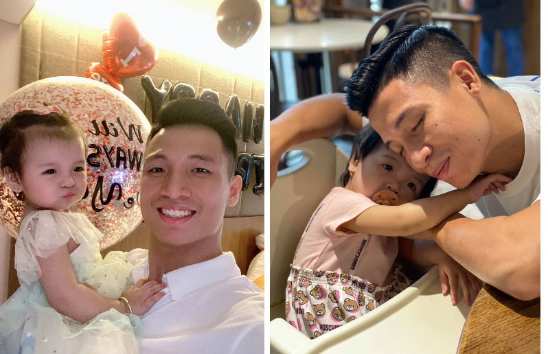 Con gái Bùi Tiến Dũng khóc thét, bịn rịn chạy theo khi bố lên tập trung tuyển Việt Nam-1