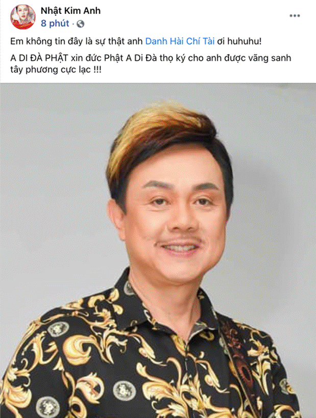 Cả showbiz Việt bàng hoàng khi hay tin NS Chí Tài qua đời: Đông Nhi lặng người, Ngô Kiến Huy, Noo Phước Thịnh đau buồn gửi lời tiễn biệt-6