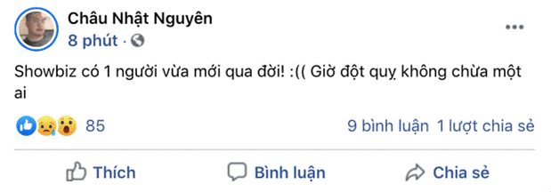 Cả showbiz Việt bàng hoàng khi hay tin NS Chí Tài qua đời: Đông Nhi lặng người, Ngô Kiến Huy, Noo Phước Thịnh đau buồn gửi lời tiễn biệt-15