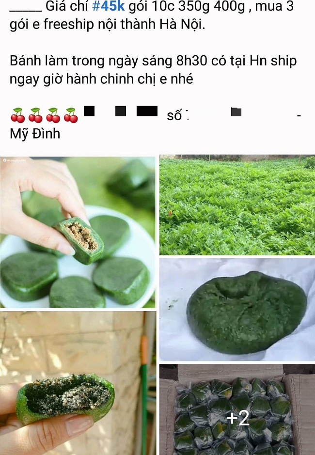 Loại bánh lạ màu xanh đặc sản miền núi hút khách Hà thành-1