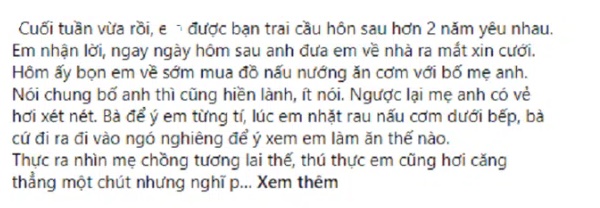 Vừa về ra mắt xin cưới, mẹ bạn trai giao kèo: Thời nay mua trâu phải được nghé nhưng ngay sau đấy bà phải tái mặt trước ứng xử của nàng dâu tương lai-1