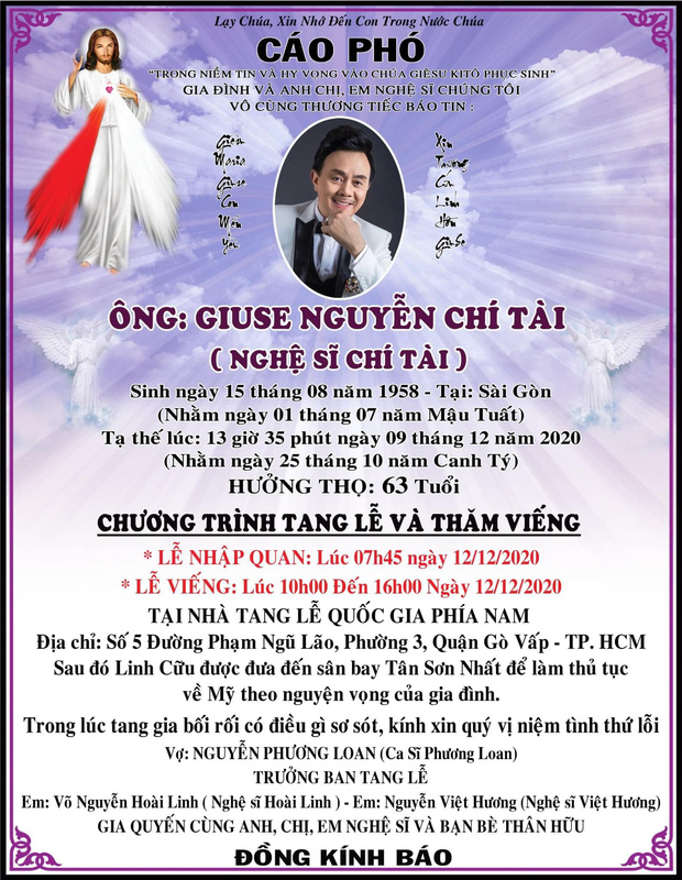 Tang lễ cố nghệ sĩ Chí Tài đã được sắp xếp chu toàn, nhìn nụ cười của chú trên di ảnh mà nghẹn ngào!-4