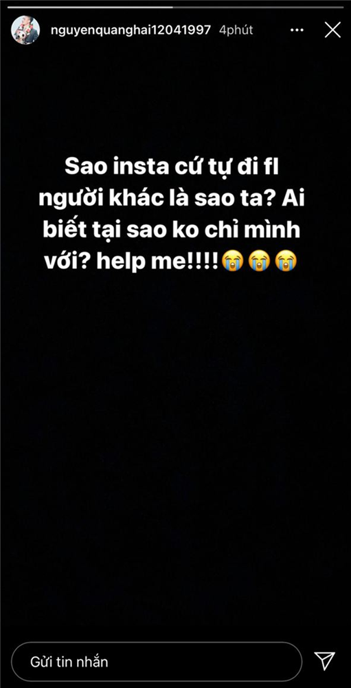 Quang Hải than thở Instagram cứ tự đi follow người khác”, ngầm phủ nhận chuyện tái hợp Huỳnh Anh?-2