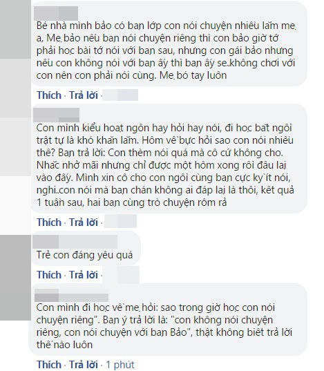 Lên mạng hỏi bí quyết trị con nói chuyện riêng trong giờ học, bà mẹ nhận về loạt tình huống bá đạo, đúng là nỗi lòng không của riêng ai-2