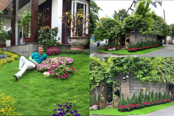 NSƯT Trịnh Kim Chi phụ chồng đại gia làm vườn, hé lộ vườn lan đắt giá trong biệt thự rộng 200m2-15