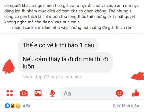 Vợ thử lòng chồng bằng cách không ai tưởng tượng nổi để rồi bị đánh sấp mặt, đọc xong câu chuyện ai cũng bênh người chồng-1