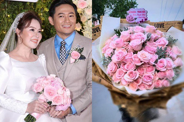Lê Phương gửi hoa tặng đến đám cưới Quý Bình: 'Em mừng cho anh'