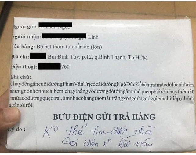 Khách ghi chú hẳn 4 dòng để chỉ đường nhưng shipper vẫn quay xe, đọc xong dân tình mới sửng sốt: Muốn người ta bỏ nghề hay gì?-1
