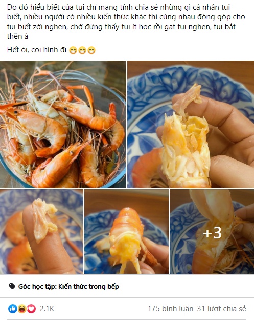 Ăn tôm nhiều nhưng các chị em đã phân biệt được đâu là gạch tôm, đâu là... phân tôm chưa?-2