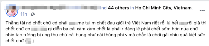 Một thanh niên cố tình phát ngôn sốc về sự ra đi của nghệ sĩ Chí Tài, ngang ngược thách thức dư luận-1