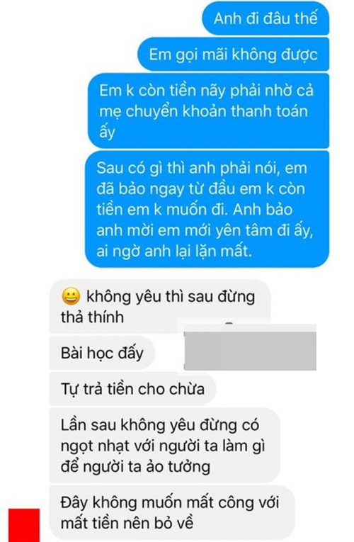 Bi kịch của hẹn hò qua mạng: Từ mẫu nữ được mời đi ăn lẩu hết 70 triệu, đối phương xin đi vệ sinh rồi mất hút đến vụ cô gái xin mẹ cứu viện vì bạn trai chơi bẩn-6