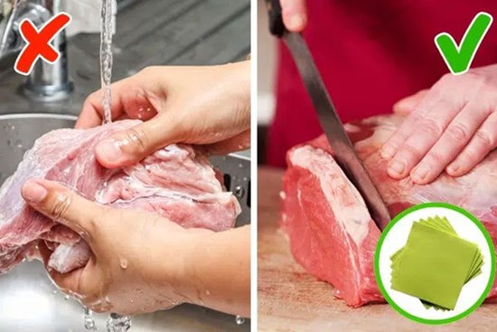 Đừng rửa những thực phẩm này trước khi nấu nếu không muốn rước thêm vi khuẩn và bệnh vào người