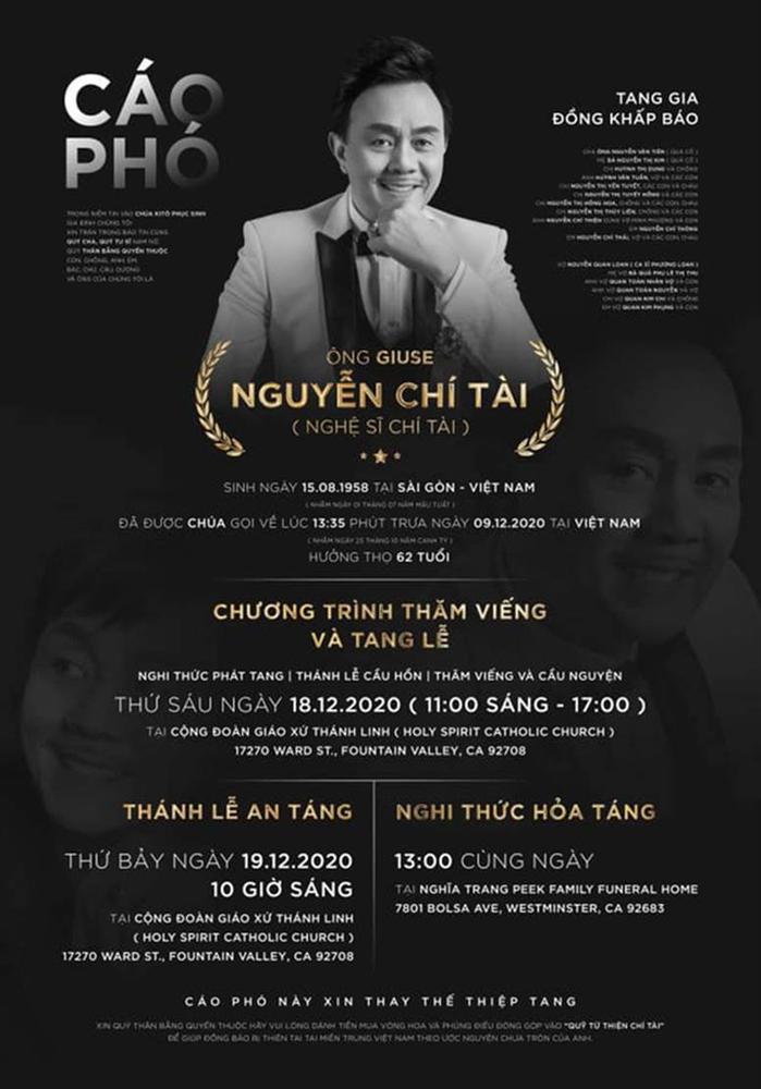 Hoài Tâm đại diện gia đình cố NS Chí Tài lên tiếng làm rõ chuyện nhận tiền thay cho vòng hoa khi đến viếng-2