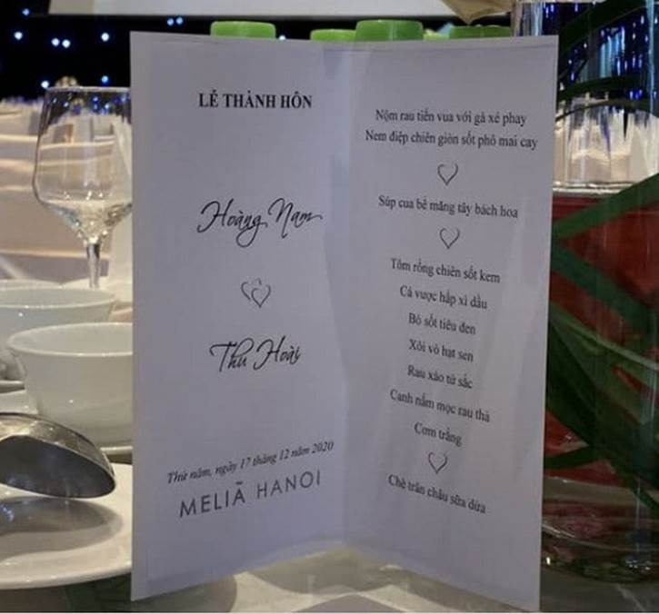 Thực đơn trong đám cưới của MC Thu Hoài có gì?-2