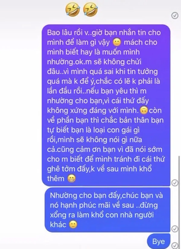 Tiểu tam inbox thông báo với cô gái đã bị cắm sừng, còn không ngần ngại khoe mưu đồ nhổ hoa cướp chậu khiến ai cũng phải bất ngờ-3