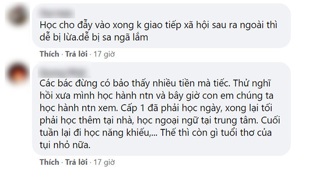 Tiền học thêm của con trung bình hơn 20 triệu 1 tháng, ông bố lên facebook kêu trời: Không phải tiếc tiền mà vợ đang bóp nghẹt tuổi thơ của con-5