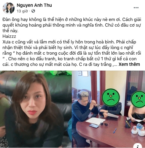 Diễn viên Anh Thư lên tiếng bênh vực vợ cũ Hoàng Anh: Đàn ông hay không thể hiện ở khúc này-1