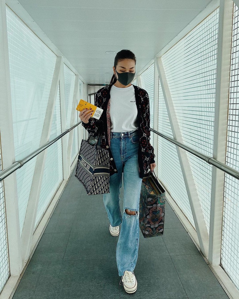 Tâm Tít khoe dáng nuột với cây đen - Minh Hằng lên đồ menswear ngầu đét-1