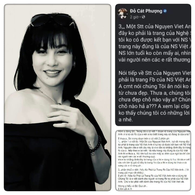 Cát Phượng xin lỗi NSND Việt Anh: Mong a hiểu và bỏ qua. Em xin lỗi anh!-2