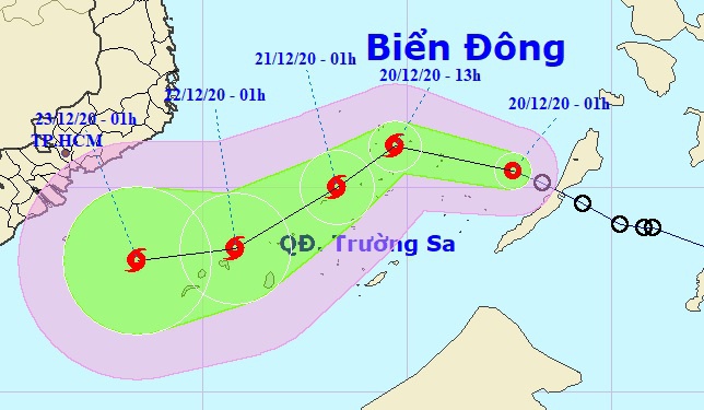 Áp thấp nhiệt đới vào Biển Đông-1