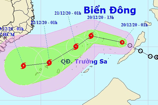 Áp thấp nhiệt đới đã mạnh lên thành cơn bão số 14, gió giật cấp 10, biển động dữ dội-2