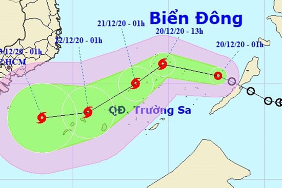 Áp thấp nhiệt đới vào Biển Đông