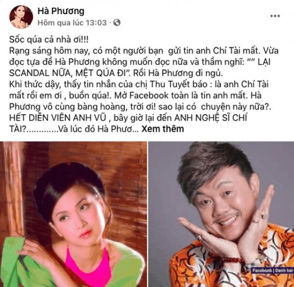 Ca sĩ Hà Phương gửi tặng đám tang nghệ sĩ Chí Tài 50 ngàn đô, gia đình gửi lời cảm ơn-3