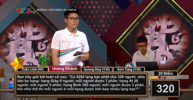 Bài toán có dữ kiện siêu dài hạ gục Quán quân Olympia, nghe giải thích của MC mới thấy dễ quá!-1