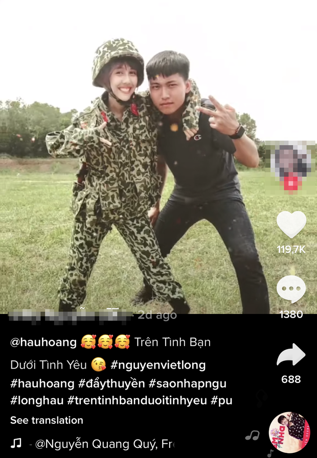 Mũi trưởng Long đăng ảnh Hậu Hoàng choàng vai và hỏi thẳng mình là cái gì nào nhưng lại vội xoá đi-3