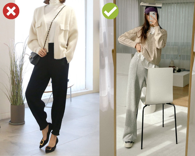 4 kiểu quần là khắc tinh của team nấm lùn, mặc lên chân ngắn hẳn đi và tổng thể vóc dáng bị dìm tơi tả-4