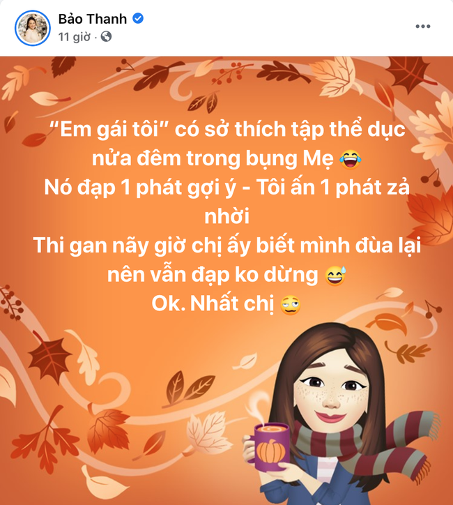 Bảo Thanh khoe em bé nửa đêm vẫn đạp không dừng trong bụng, mẹ đã biết vì sao thai nhi lại thích quẩy ban đêm chưa?-1