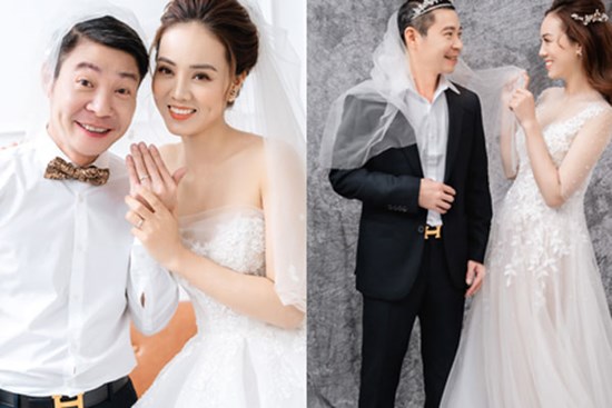 Trọn bộ ảnh cưới của NS Công Lý và bạn gái kém 15 tuổi: Cô dâu nhan sắc rạng ngời, “Cô Đẩu” tạo dáng cực lầy