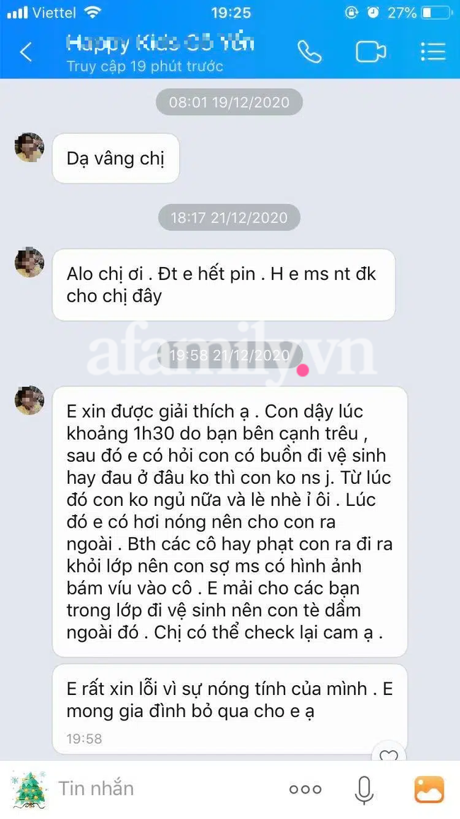 Giáo viên mầm non Hà Nội nhốt trẻ ngoài cửa giữa trời lạnh hơn 10 độ khiến bé sợ hãi đến mức tè dầm, lời giải thích sau đó càng khiến nhiều người bức xúc-2