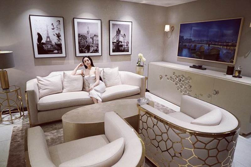 Huyền Baby khoe căn biệt thự xa hoa gần trăm tỷ sắp hoàn thiện, hé lộ một góc phòng thay đồ hoành tráng như showroom đồ hiệu-13