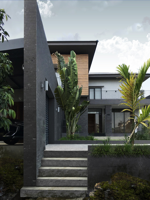 Đầu tư 2,8 tỷ, con trai kiến trúc sư xây tặng bố mẹ ngôi nhà đẹp như biệt thự ở Hà Tĩnh-5