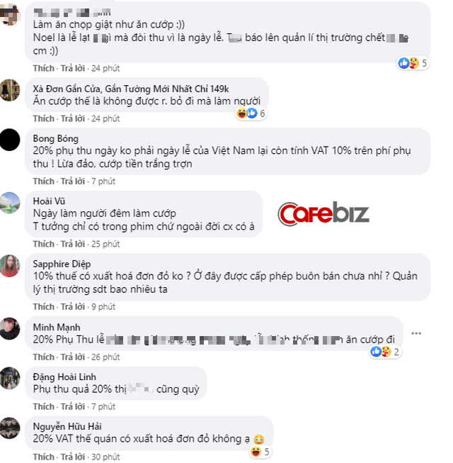 Khách hàng tố quán ăn Sài Gòn chém đẹp dịp Noel: Tiền ăn 4,8 triệu đồng, phụ thu gần 1 triệu, thuế VAT 10% tính trên tổng hóa đơn đã có phụ thu-4