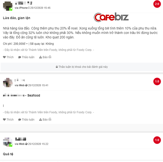 Khách hàng tố quán ăn Sài Gòn chém đẹp dịp Noel: Tiền ăn 4,8 triệu đồng, phụ thu gần 1 triệu, thuế VAT 10% tính trên tổng hóa đơn đã có phụ thu-5