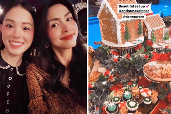 Tiệc Noel toàn “mùi tiền” của nhà hào môn Hà Tăng: Sang trọng đến từng chi tiết