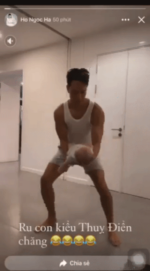 Hồ Ngọc Hà cười khổ trước cách ru con hài hước của Kim Lý-1