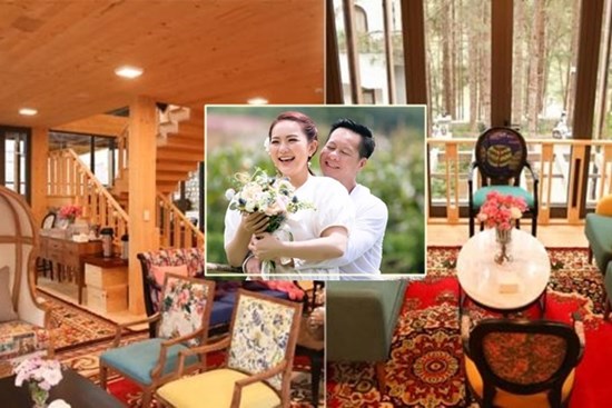 Vợ chồng Phan Như Thảo - đại gia Đức An hé lộ không gian bên trong biệt thự gỗ 40 tỷ đồng
